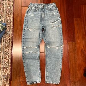 American Eagle highest rise mom jeans